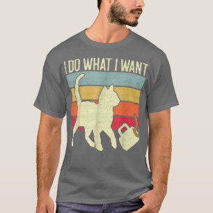Tu, was Cat Spills Kaffee Vintag Retro Stil Gewoll T-Shirt