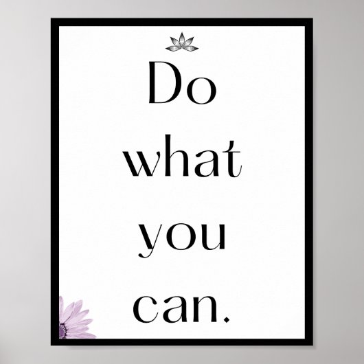 Tu, was du kannst, Kostenvoranschlag Poster (Vorne)