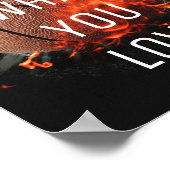 Tu, was du Liebe Basketball Poster (Ecke)