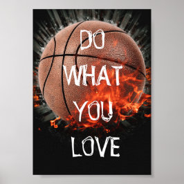 Tu, was du Liebe Basketball Poster