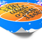 Tu, was du Liebe Basketball Poster (Ecke)