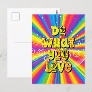Tu, was du Liebe hast! Motivierend Postkarte
