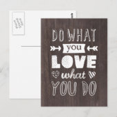 "Tu, was du LIEBE, was du tust" inspirierend Postkarte (Vorne/Hinten)