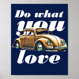 Tu, was du liebst – Inspirierende Motivationszitat Poster