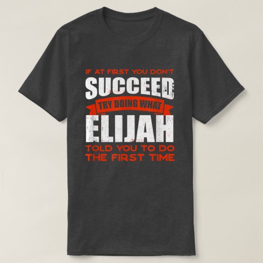 Tu, was Elijah dir gesagt hat, Freunde zu tun Name T-Shirt (Design vorne)