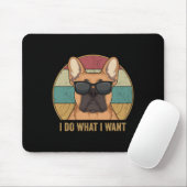 Tu, was ich Französisch Bulldog Frenchie Dog Besit Mousepad (Mit Mouse)
