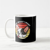 Tu, was ich Französisch Retro Französisch Bulldog Kaffeetasse (Links)