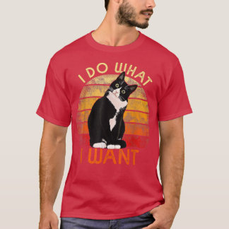 Tu, was ich Tuedo Cat Mama Niedliche lustige Grafi T-Shirt