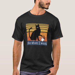 Tu, was ich Vintage Black Cat Tasse Cup Cat Gewoll T-Shirt