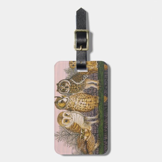 Tu-Whit Tu-whooing Gepäckanhänger (Vorderseite vertikal)
