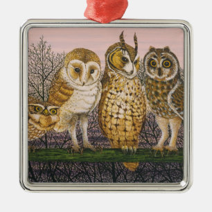 Tu-Whit Tu-whooing Ornament Aus Metall