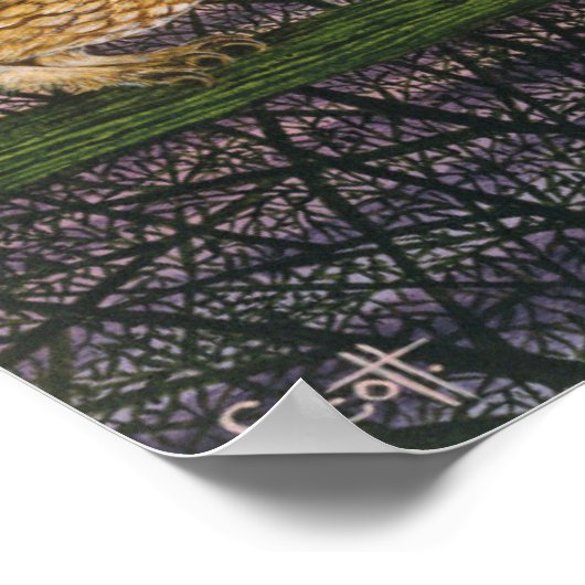 Tu-whit Tu-whowing Poster (Ecke)