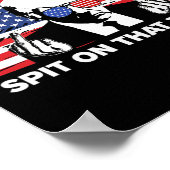 Tuah Spit auf dieser Thang Trump 2024 US-Flagge Am Poster (Ecke)