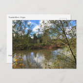 Tualatin-Fluss, Oregon Postkarte (Vorne/Hinten)