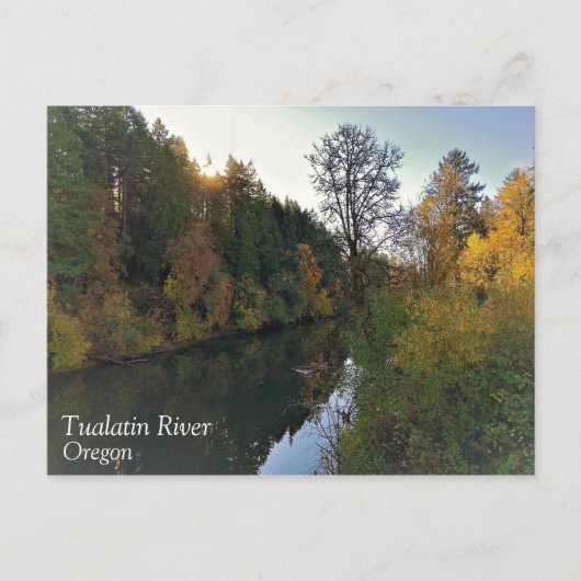 Tualatin-Fluss, Oregon Postkarte (Vorderseite)