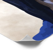 Tuareg in Blau Poster (Ecke)
