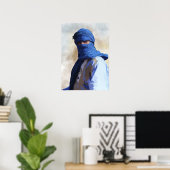 Tuareg in Blau Poster (Heimbüro)