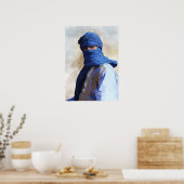 Tuareg in Blau Poster (Küche)