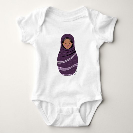 Tuareg Matryoshka Baby Strampler (Vorderseite)