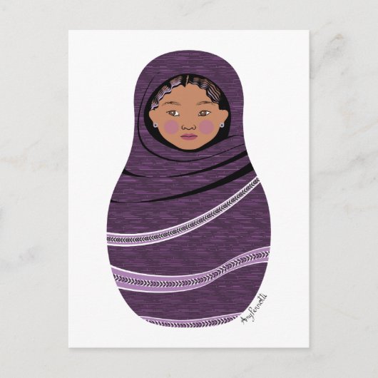 Tuareg Matryoshka Postcard Postkarte (Vorderseite)
