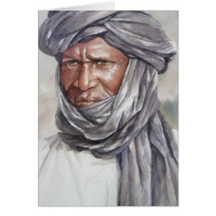 Tuareg-Turbaned Mann