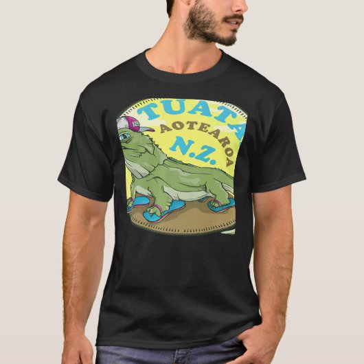 Tuatara Neuseeland T-Shirt (Vorderseite)