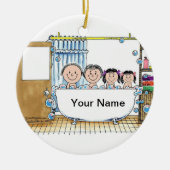 Tub Time, zwei Mädchen Keramikornament (Vorne)