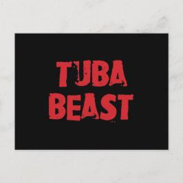 Tuba Beast Postcard Postkarte