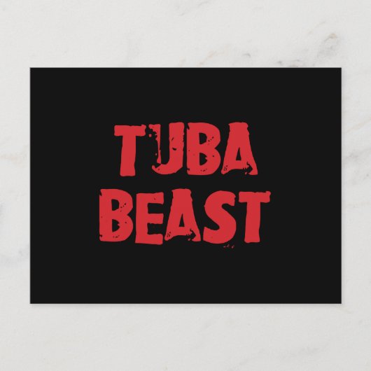 Tuba Beast Postcard Postkarte (Vorderseite)