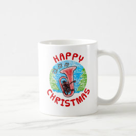 Tuba Christmas Brass Musician Music Teacher Kaffeetasse