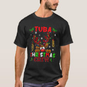 Tuba Christmas Crew Xmas Reindeer Red Colour Instr T-Shirt (Vorderseite)
