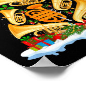 Tuba Christmas Tree Lights Tuba Music Lover Musica Poster (Ecke)