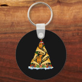 Tuba Christmas Tree Lights Tuba Music Lover Musica Schlüsselanhänger (Vorderseite)