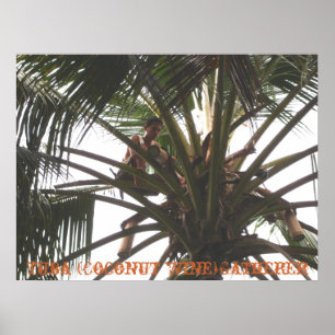 Tuba (Coconut Wine) Gatherer, Tuba (Coconut Win.. Poster
