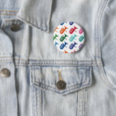 Tuba Colorful Fun Array Music T - Shirt Button (Beispiel)
