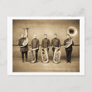 Tuba-Cops (Sepia) Postkarte