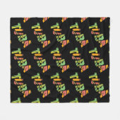 Tuba Cracked Text Fleecedecke (Vorderseite (Horizontal))