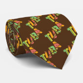 Tuba Cracked Text Krawatte (Gerollt)