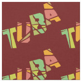 Tuba Cracked Text Stoff (Nahaufnahme)