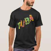 Tuba Cracked Text T-Shirt (Vorderseite)