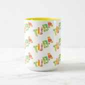 Tuba Cracked Text Tasse (Zentrum)