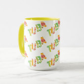 Tuba Cracked Text Tasse (Vorderseite Links)