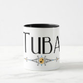 Tuba Decorative Line Musikinstrument Tasse (Zentrum)