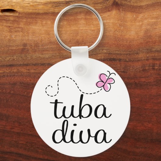 Tuba Diva Schlüsselanhänger (Vorderseite)