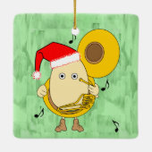 Tuba Egghead Keramikornament (Rückseite)