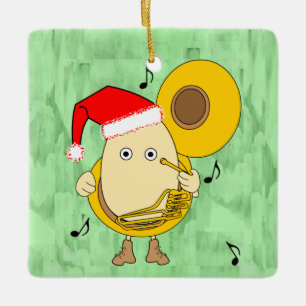 Tuba Egghead Keramikornament