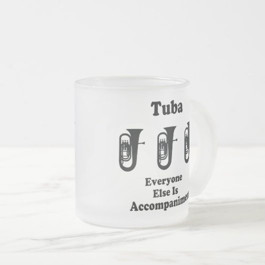 Tuba-Geschenk Mattglastasse (VorderseiteRechts)