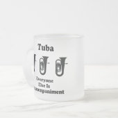 Tuba-Geschenk Mattglastasse (Vorderseite Links)