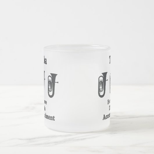 Tuba-Geschenk Mattglastasse (Mittel)