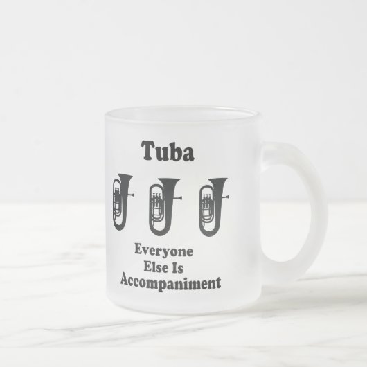Tuba-Geschenk Mattglastasse (Rechts)